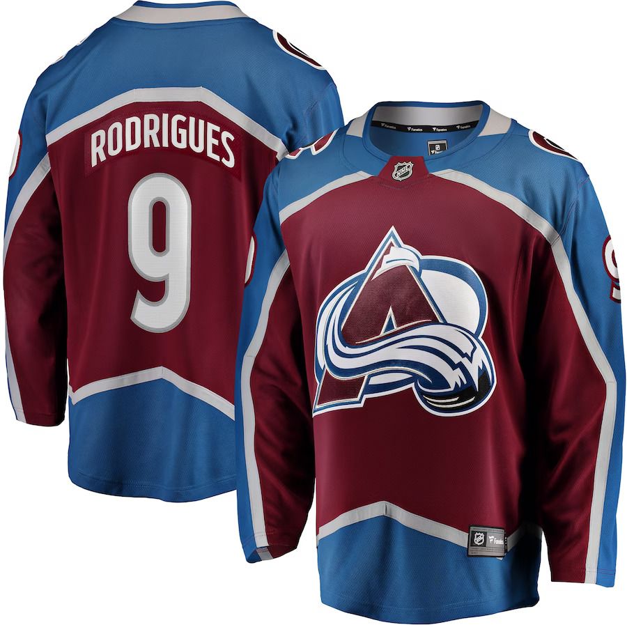 Men Colorado Avalanche 9 Evan Rodrigues Fanatics Branded Burgundy Home Breakaway Player NHL Jersey